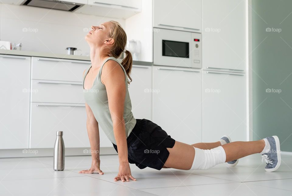 woman working out