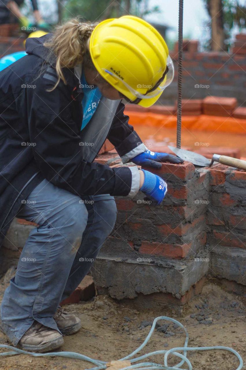 Building schools after earthquake in Nepal