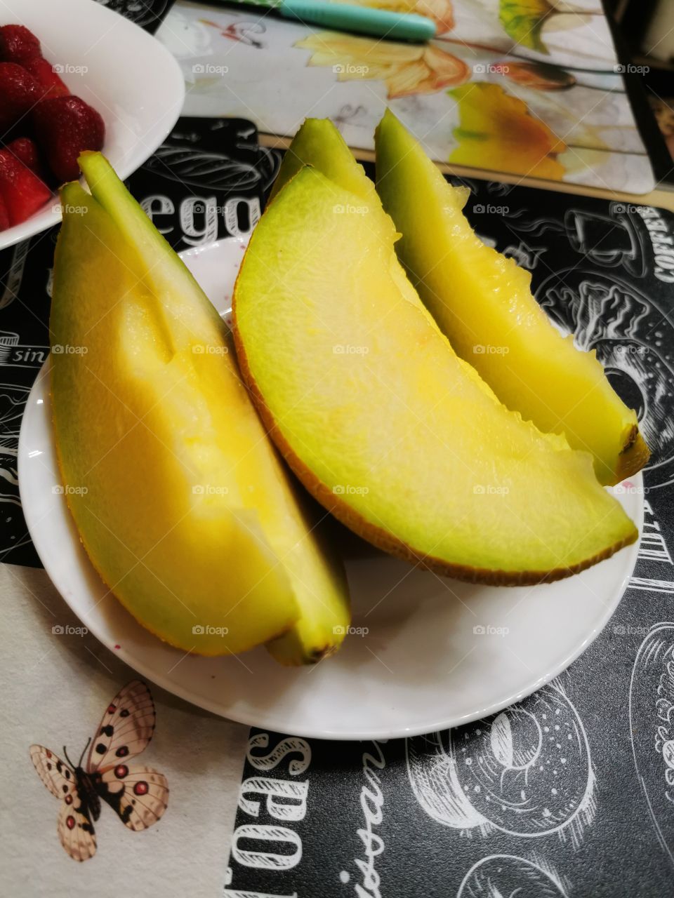 Food served eco healthy juicy fruits berry view bio fresh yummy