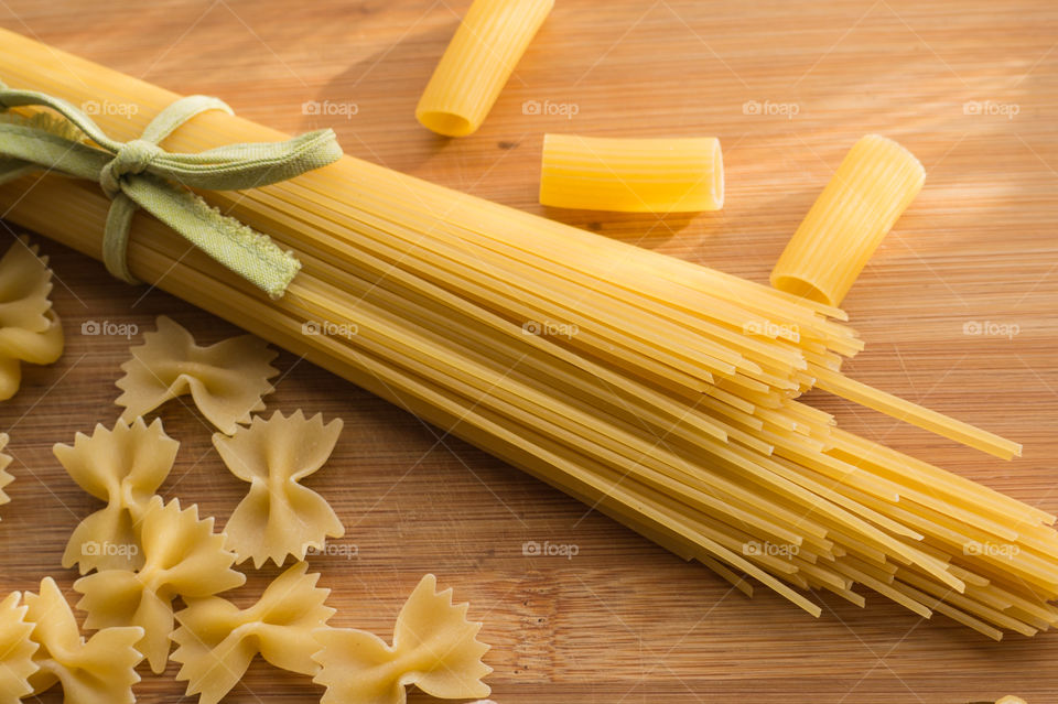 Different types of pasta