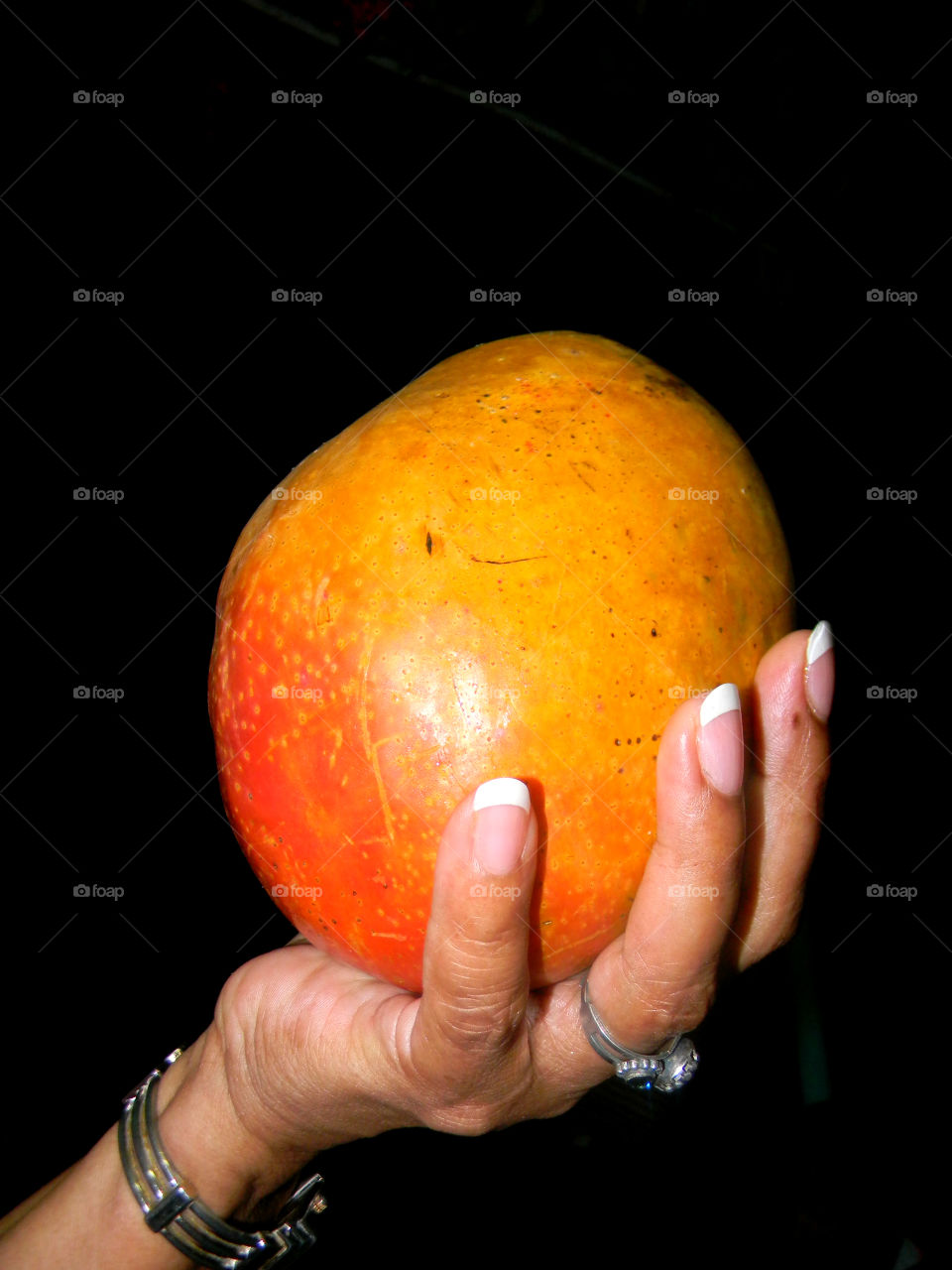 Mango on hand