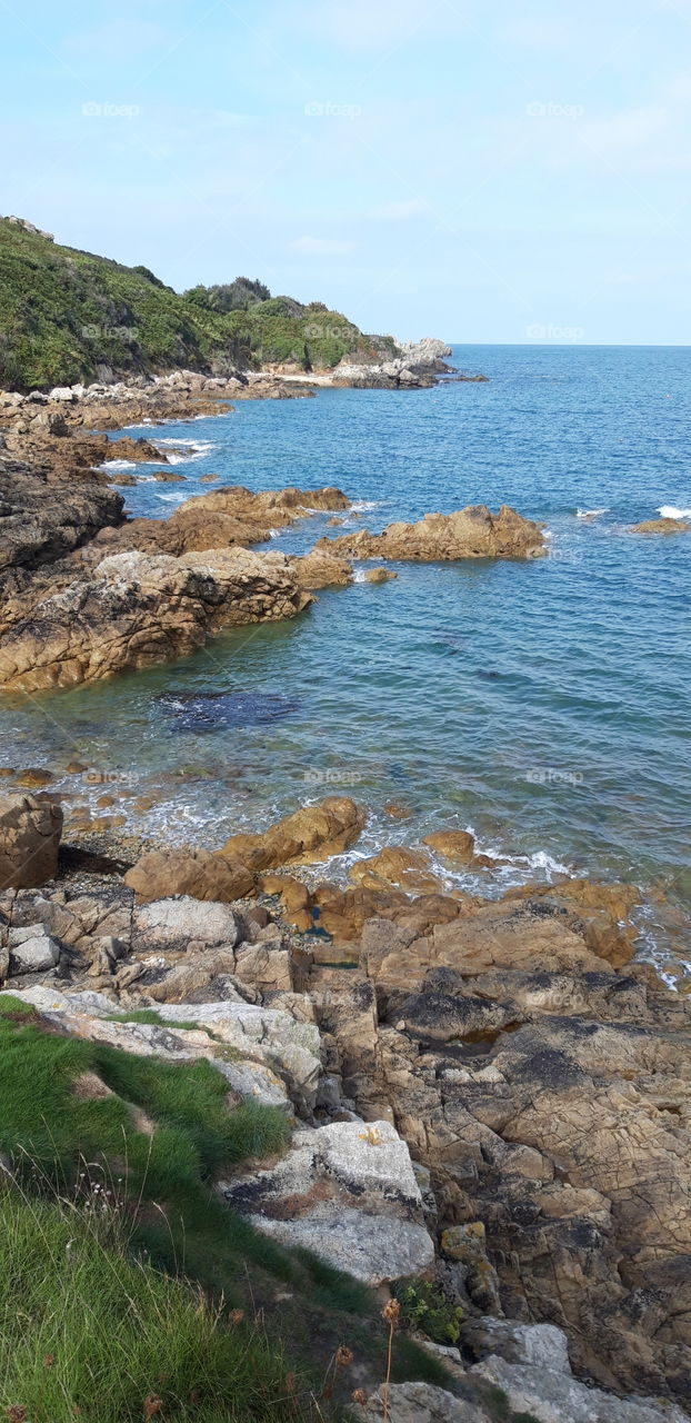 Costal landscape in Normandy