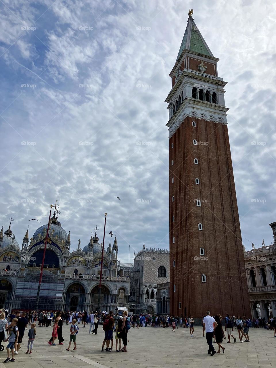 Clouds swirling around St Marks Square