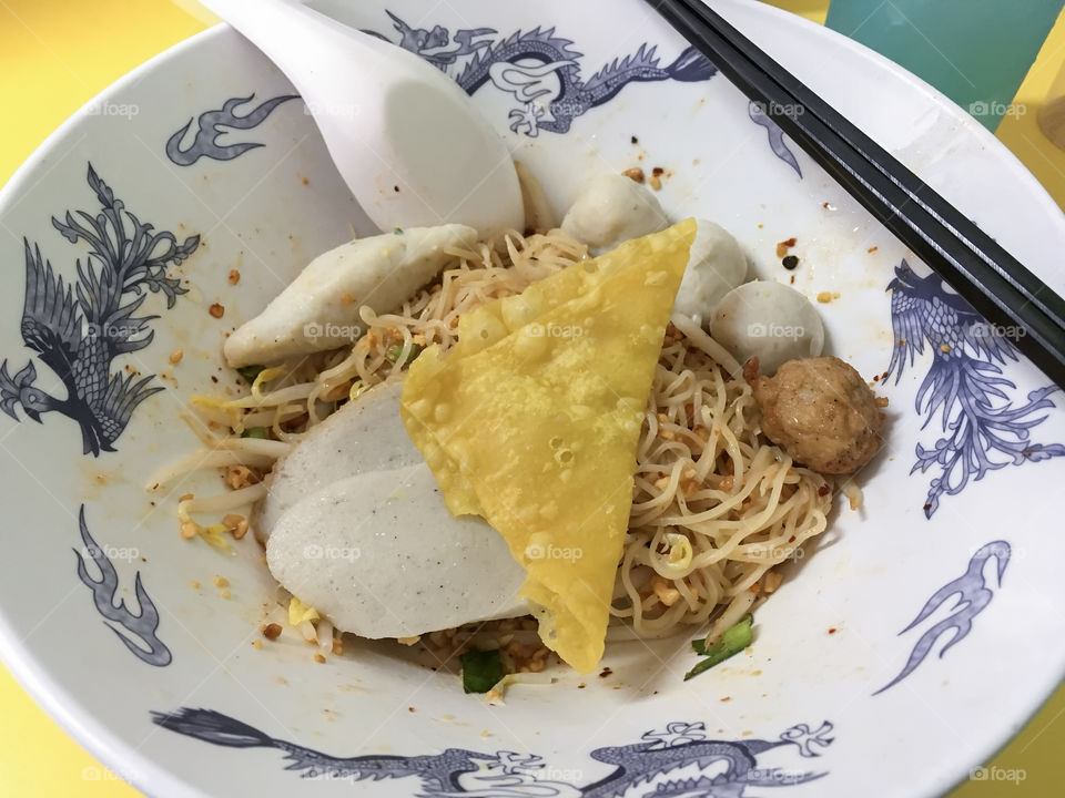 Chinese Noodle with fish ball