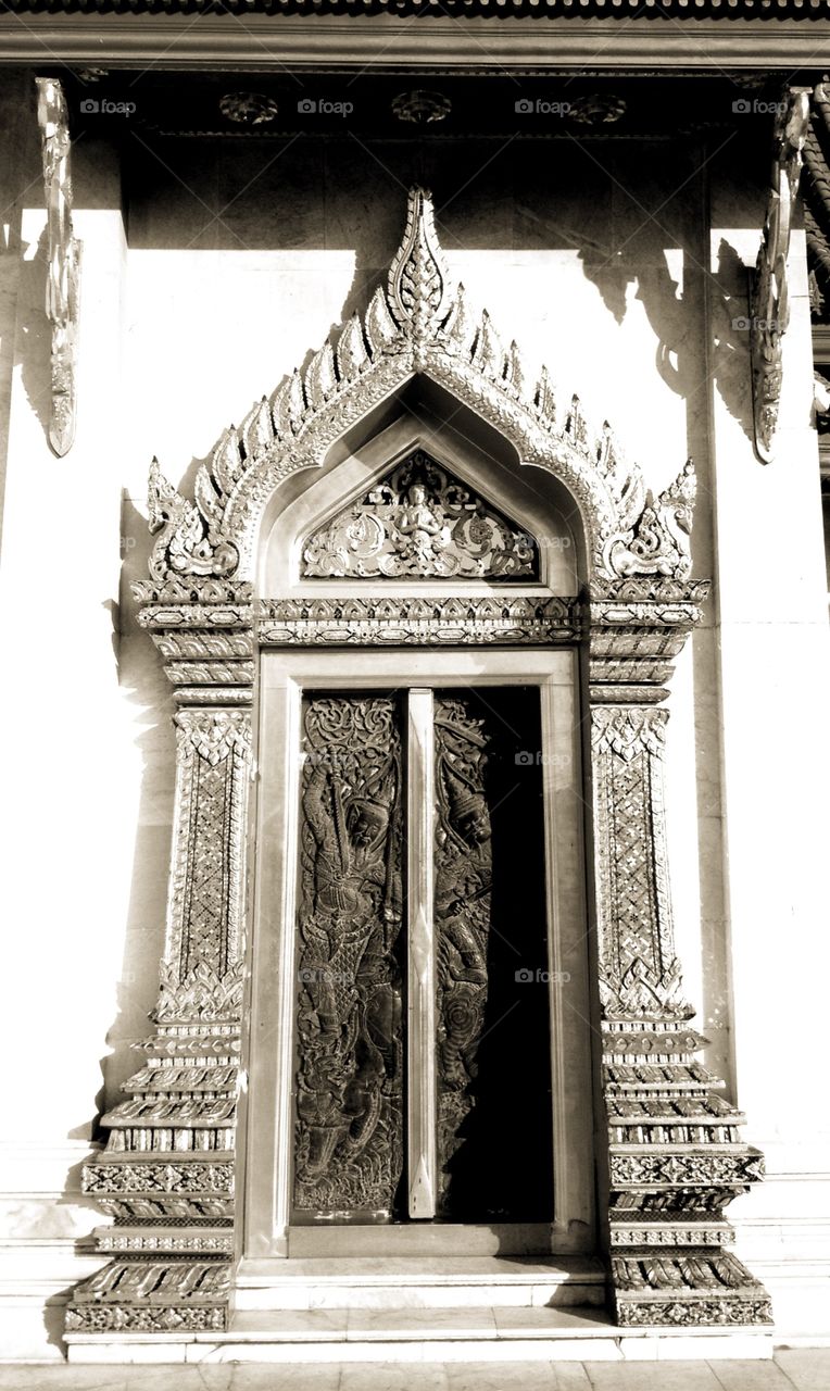 Thai art gate. The highest Thai art on gate