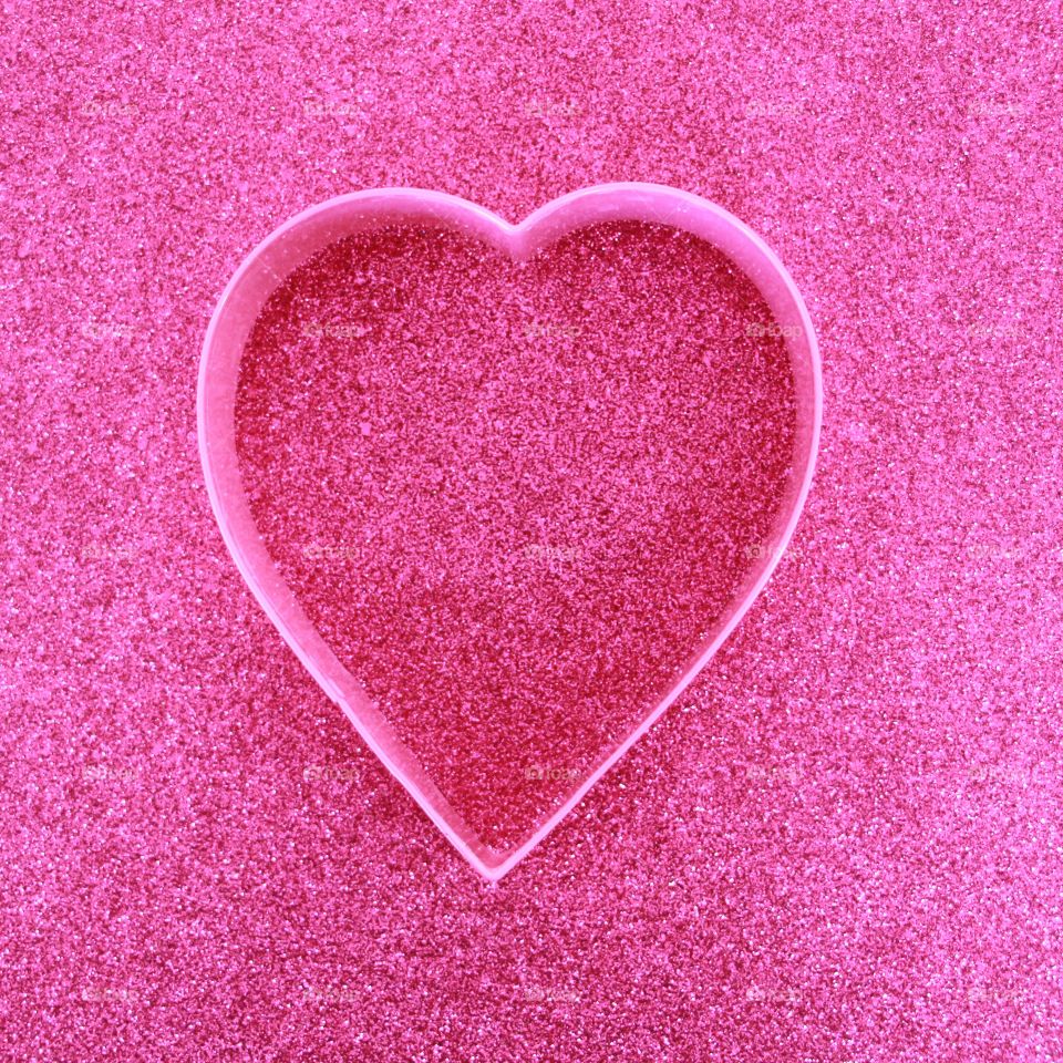 Valentines day pink heart