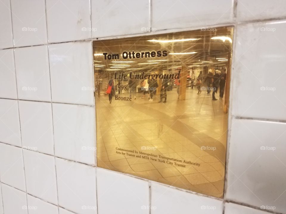 subway reflection