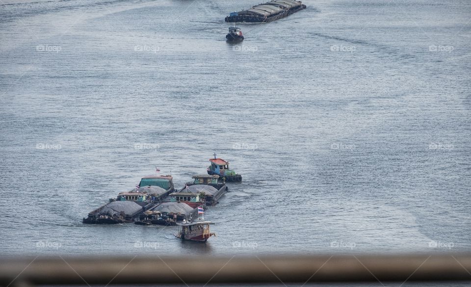 Traffic in the river