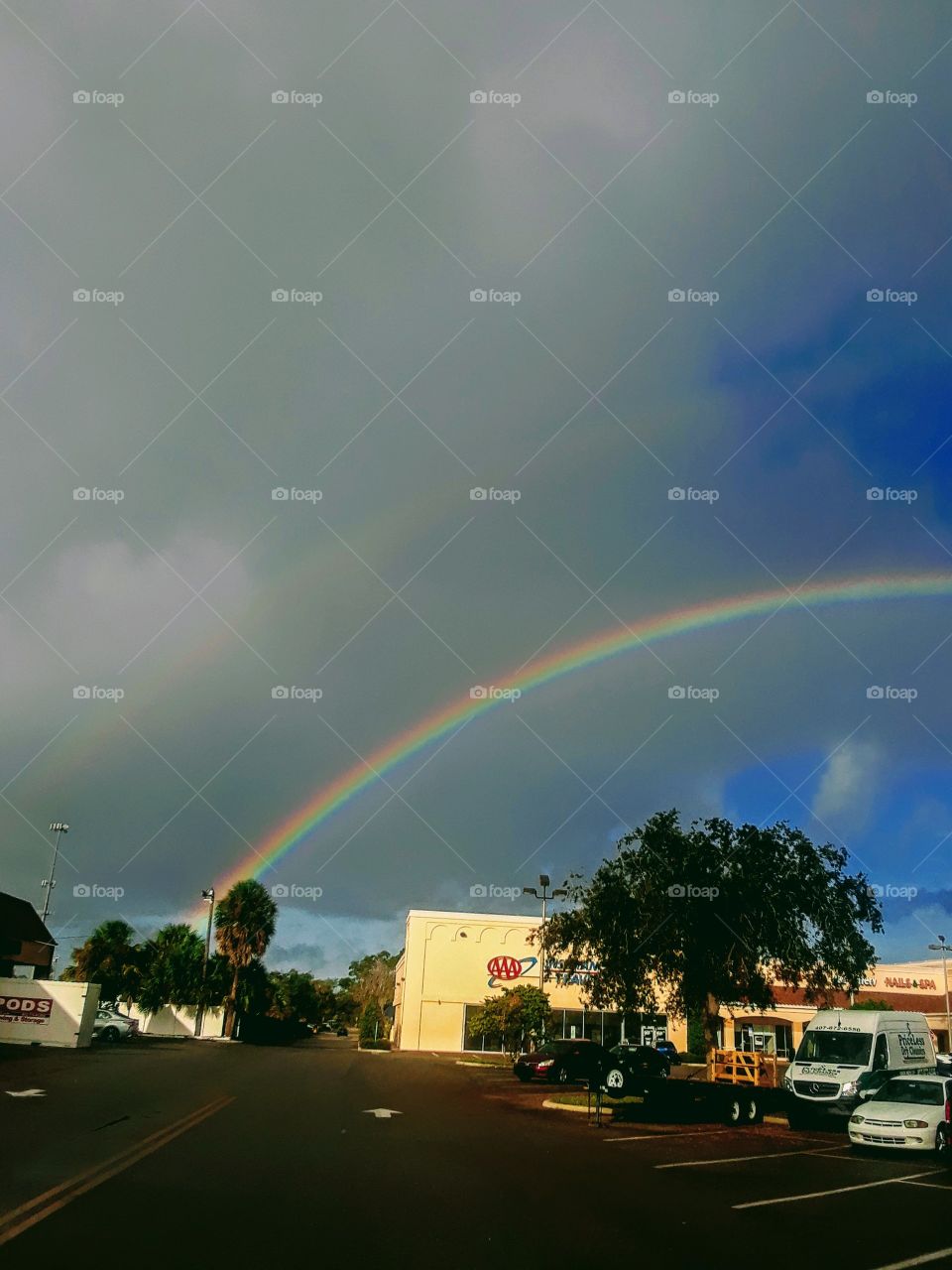 Rainbow with Storm clouds