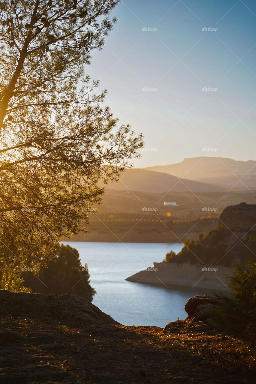 Ending of Fall season, December in Málaga mountains