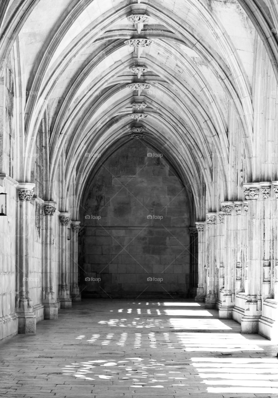 Batalha Monastery in Black and White