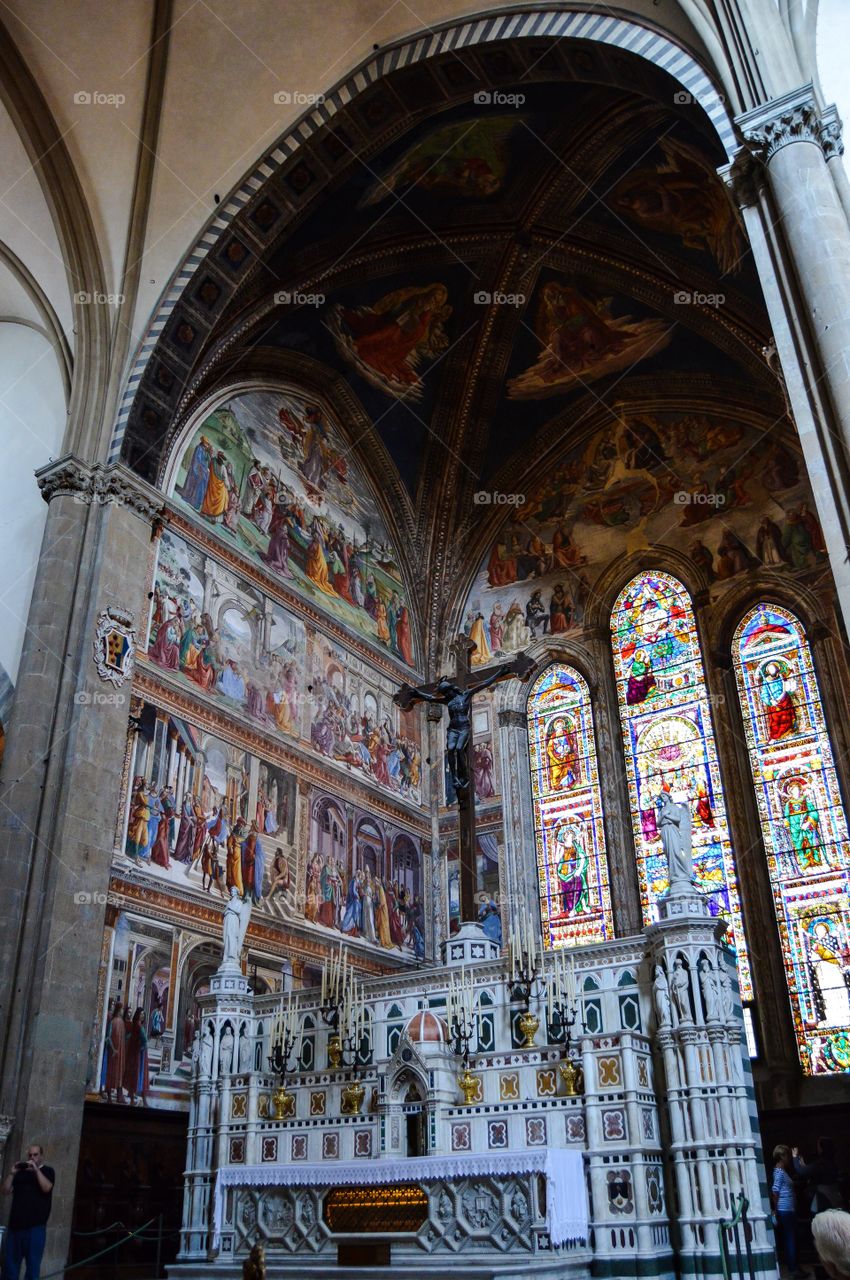 Altar Santa Maria Novella. Altar de la Basilica de Santa Maria Novella (Florence - Italy)