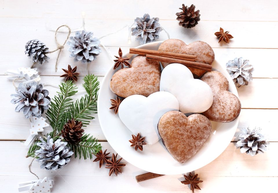 Christmas gingerbreads still life 