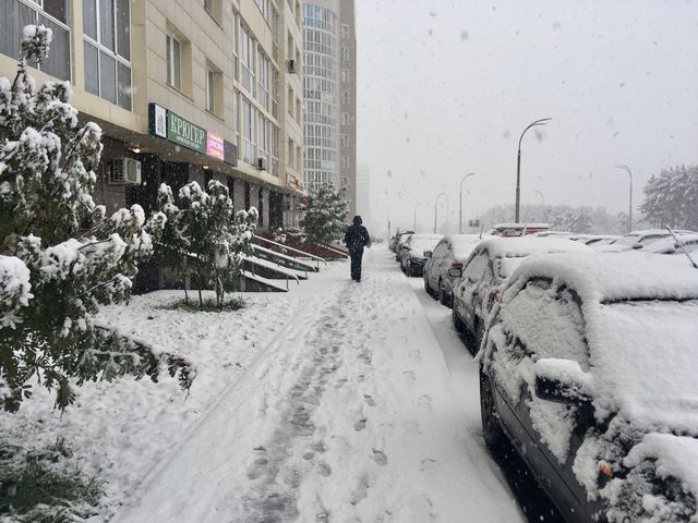 Snow!!!  Первый снег Kemerovo 20.09.2021г.❄️