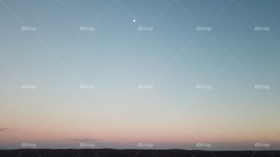 Sunrise in New Jersey With Moon