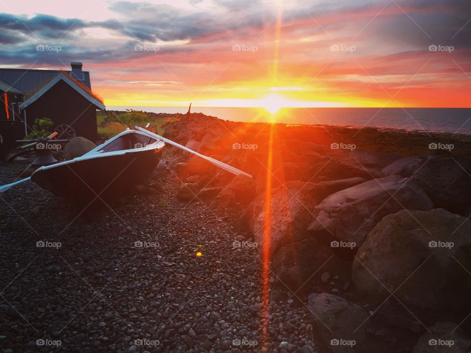 Icelandic sunset 