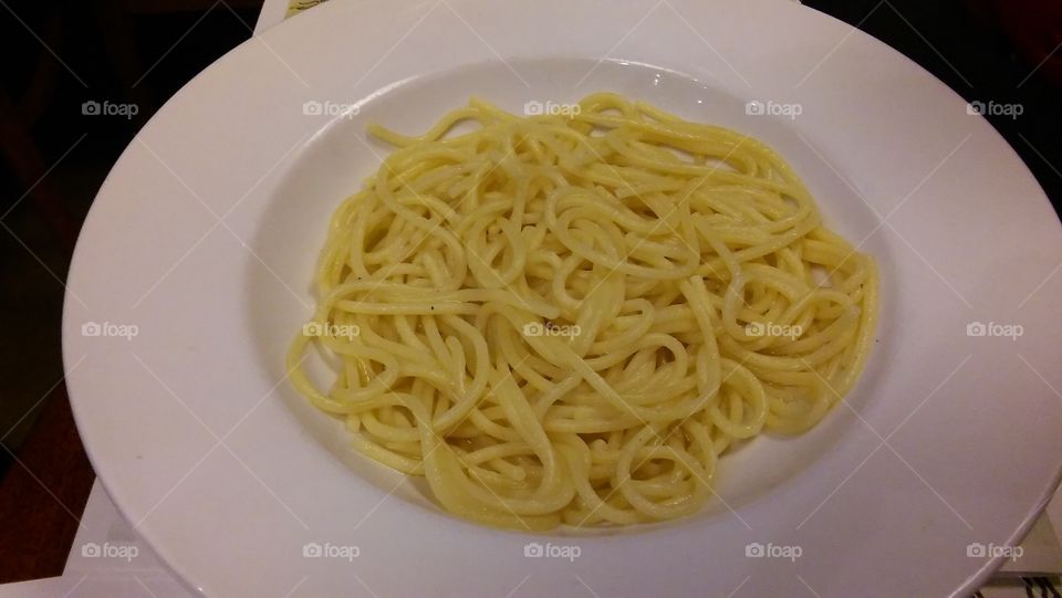 small plate of pasta