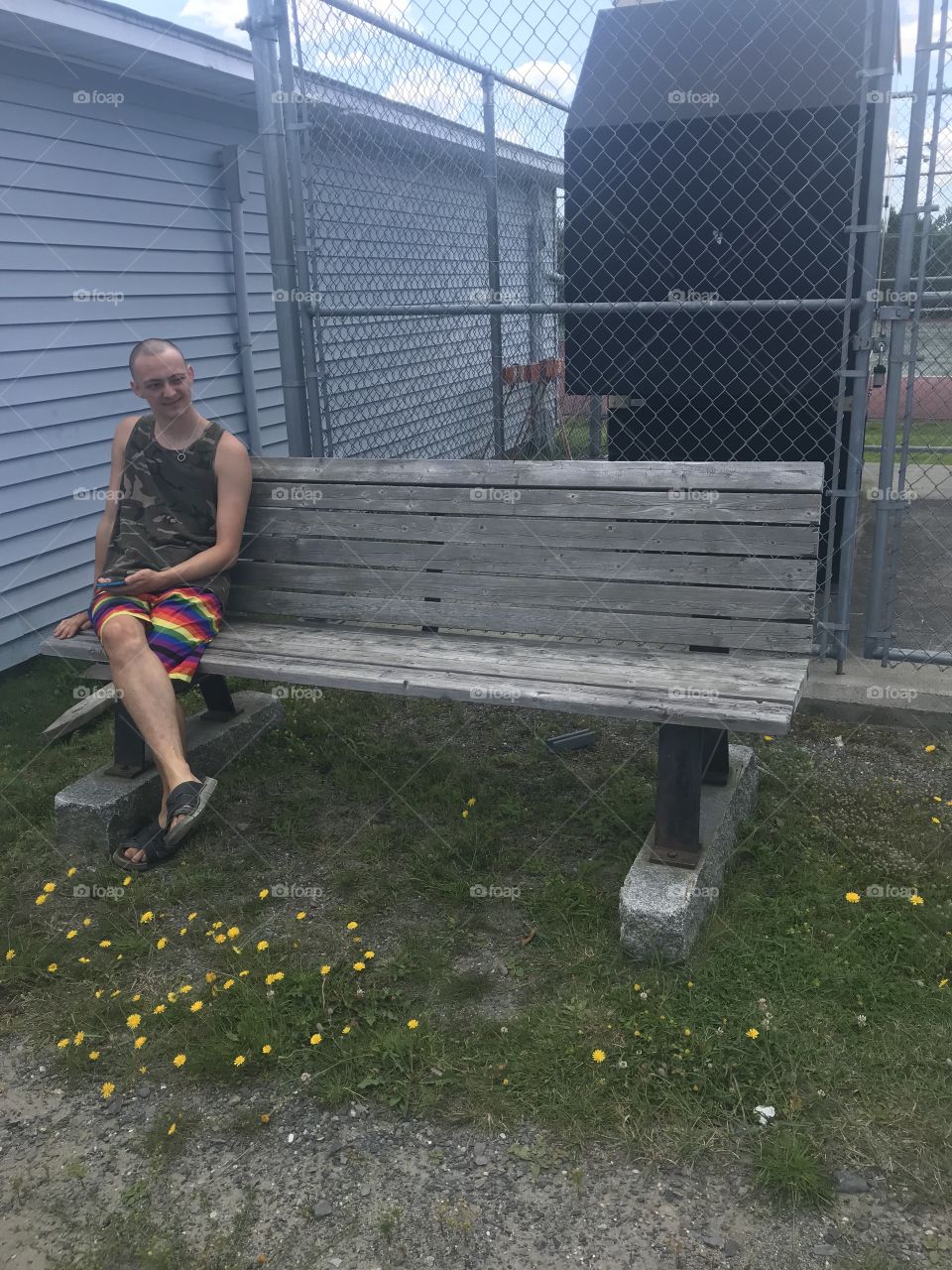 Banc avec mon amoureux 