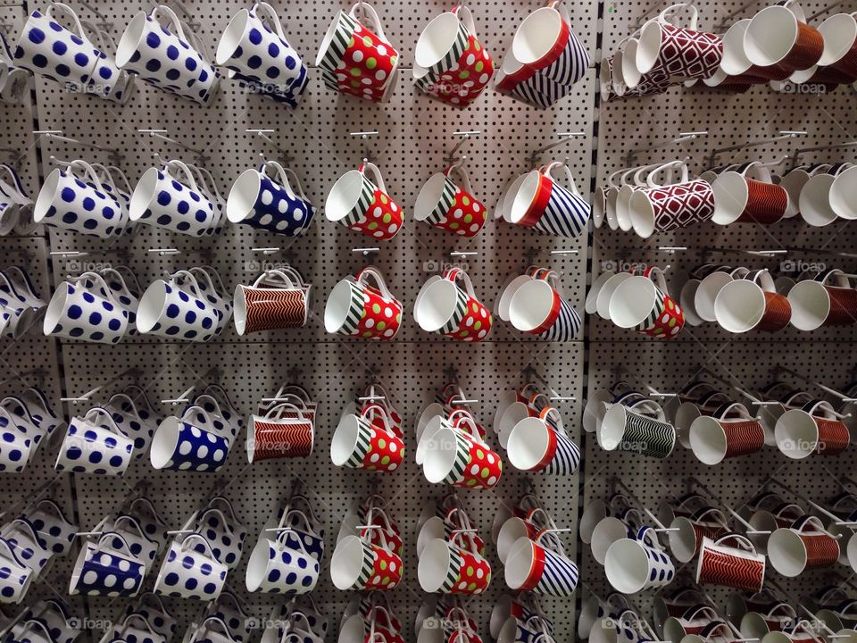 Cups display