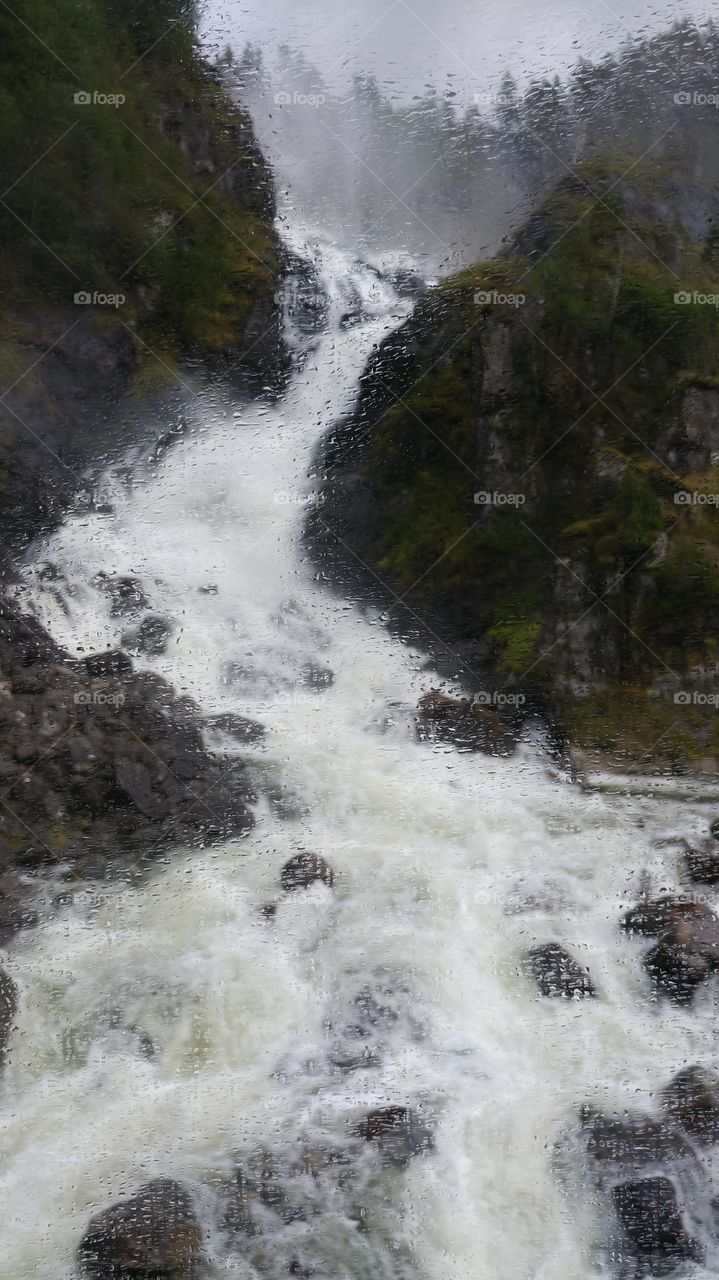 Rushing Waterfall