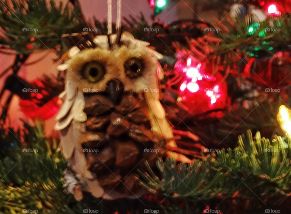 Christmas Owl Ornament
