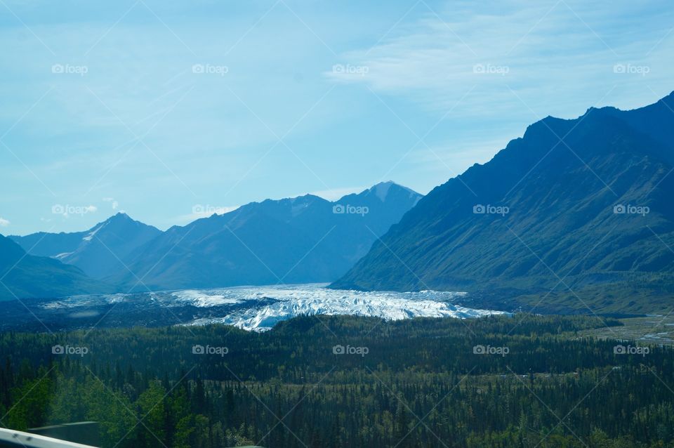 View of glacier