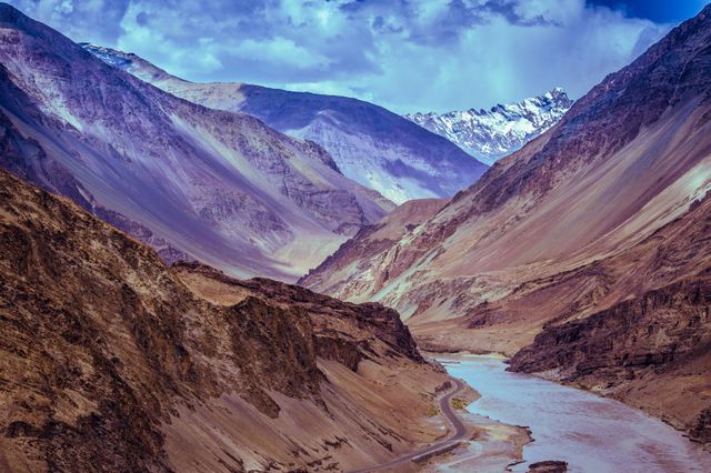 Natural mountain view hd photo