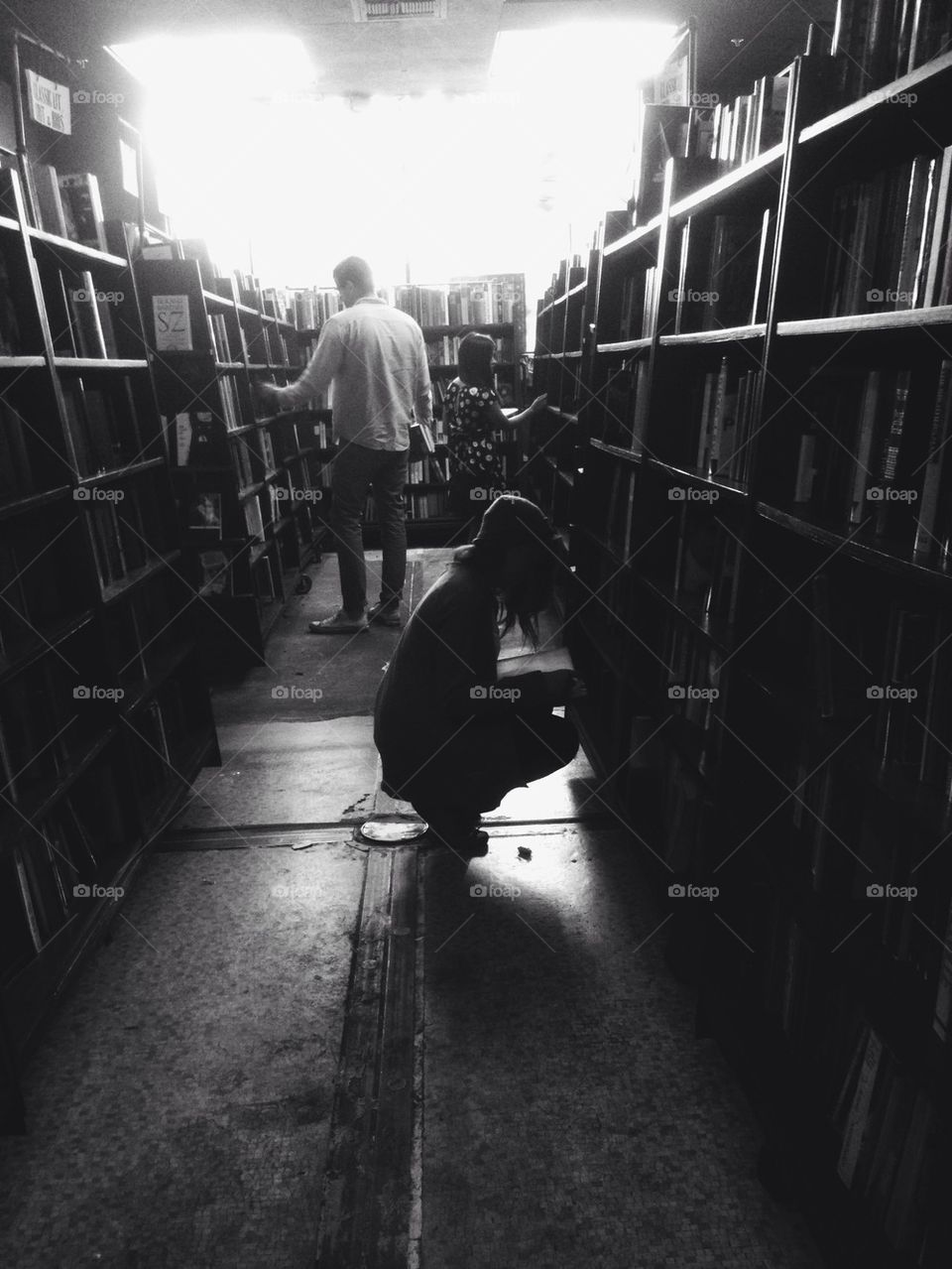 Woman in Bookstore