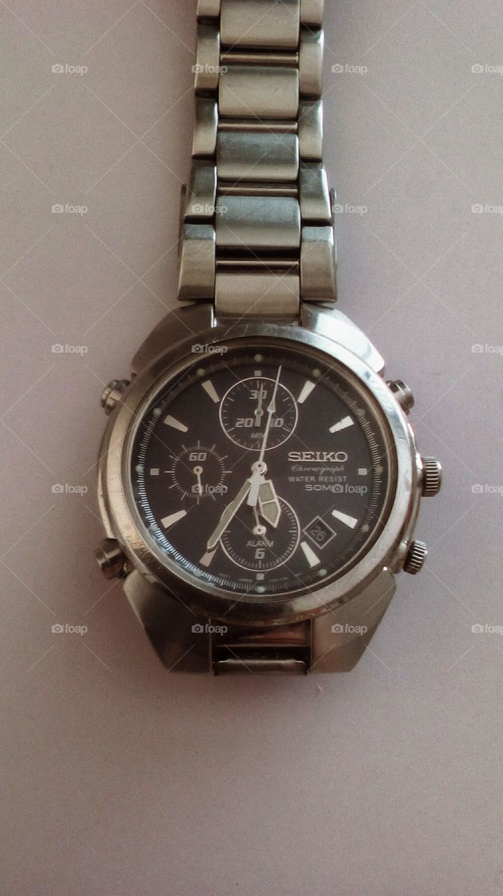 Seiko watch on backround