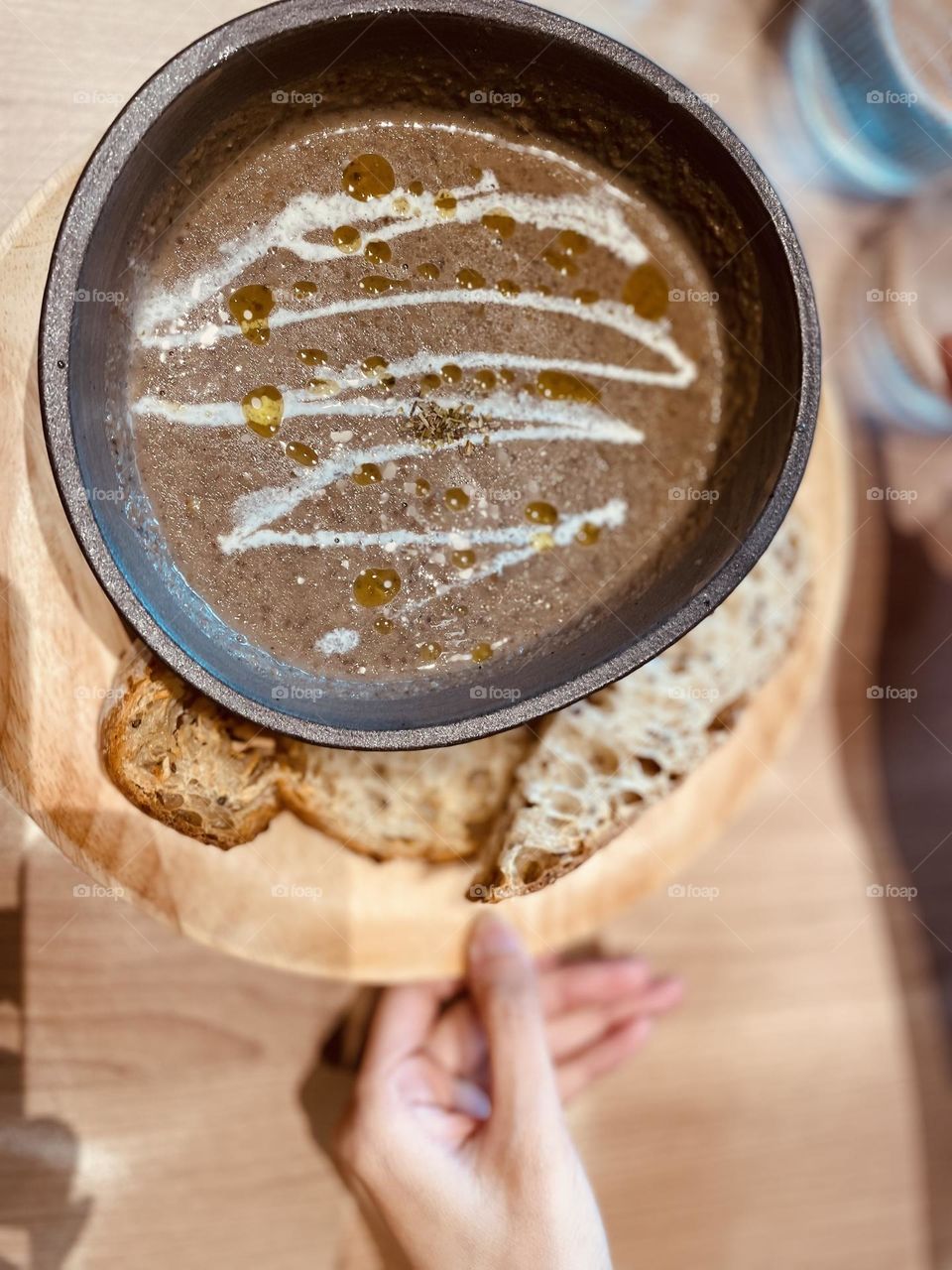 Soup and bread