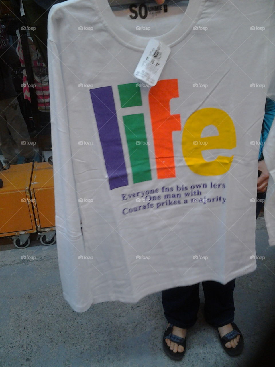 Another bizarre Engrish T-shirt found in Taipei.