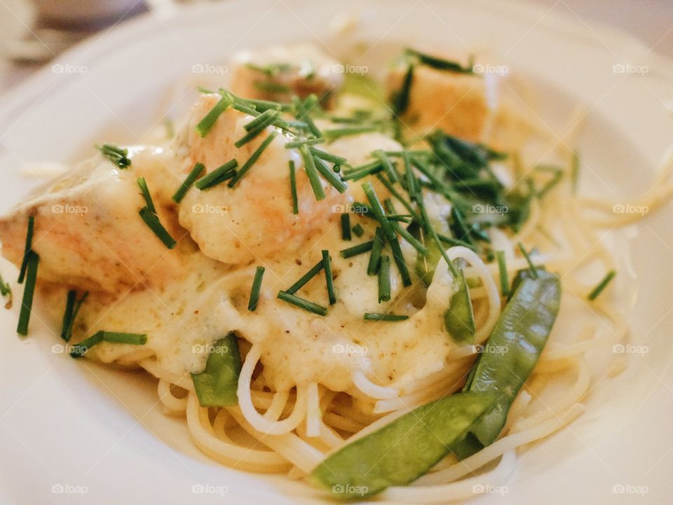 Pasta in plate