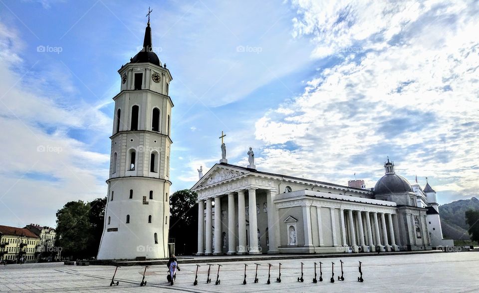 Vilnius. Lithuania. Central Square. (July, 2019).
