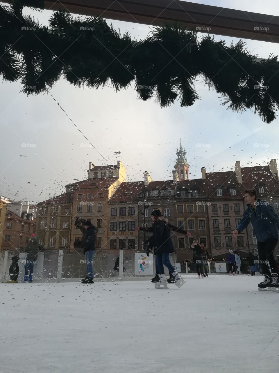 Urban skating - Warsaw Old Town Square