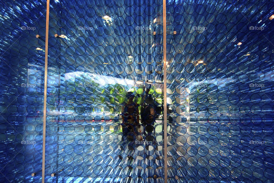 people blue wall glass by hkjohan