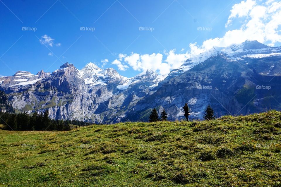 Mountains of Kandersteg, Switzerland. 