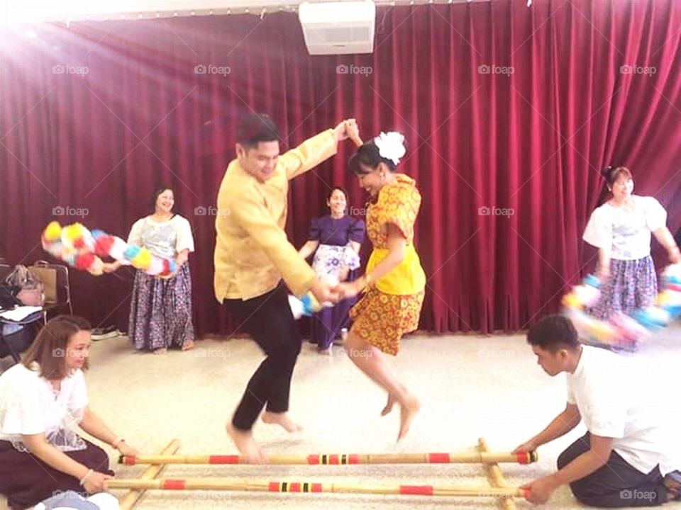 Philippines' National Folk Dance, "Tinikling."