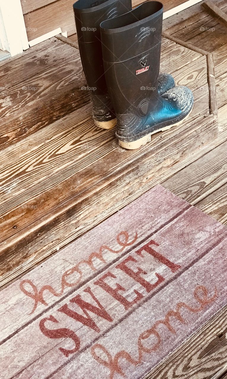 Home Sweet Home! Welcome to the woods of South Georgia! Mud boots are a must during the rainy season. If your foot fits, we’ll provide you with a pair while you visit. 