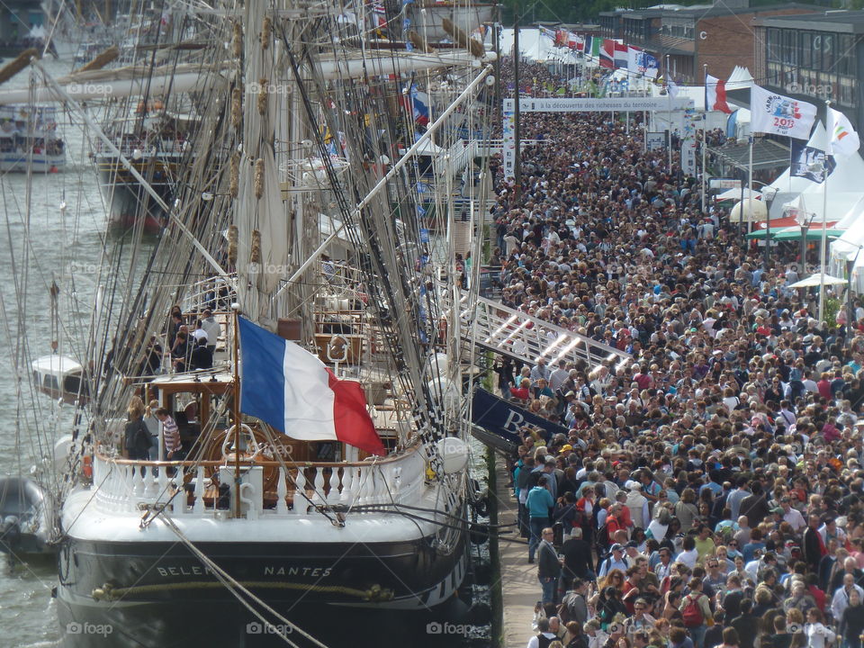 sailsboat Belem in Rouen