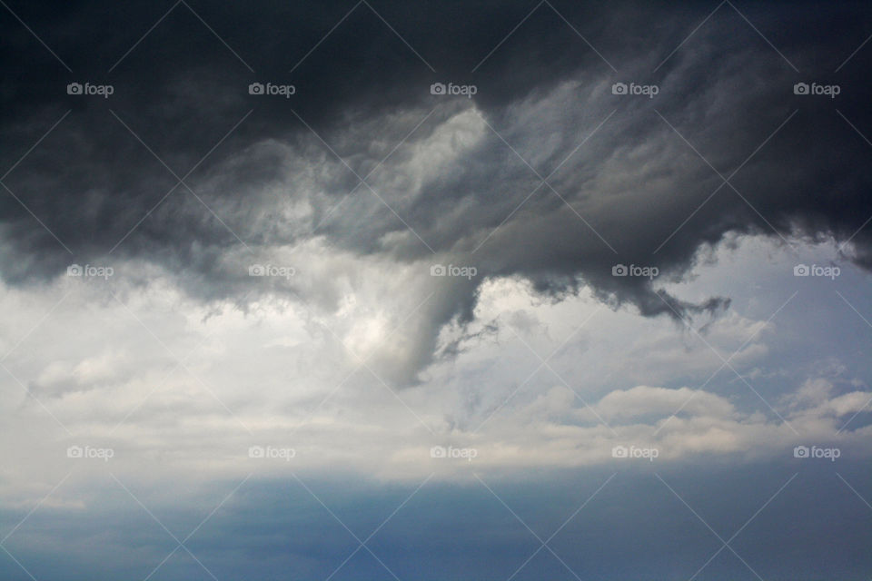 Black cloud, stormy weather