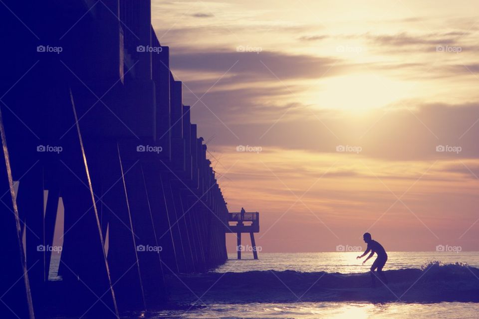 Surfer at the Pier