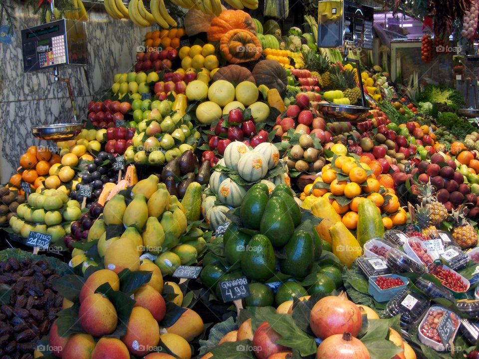 Fruit Market in Spain