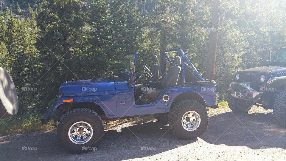 Pretty Blue Jeep