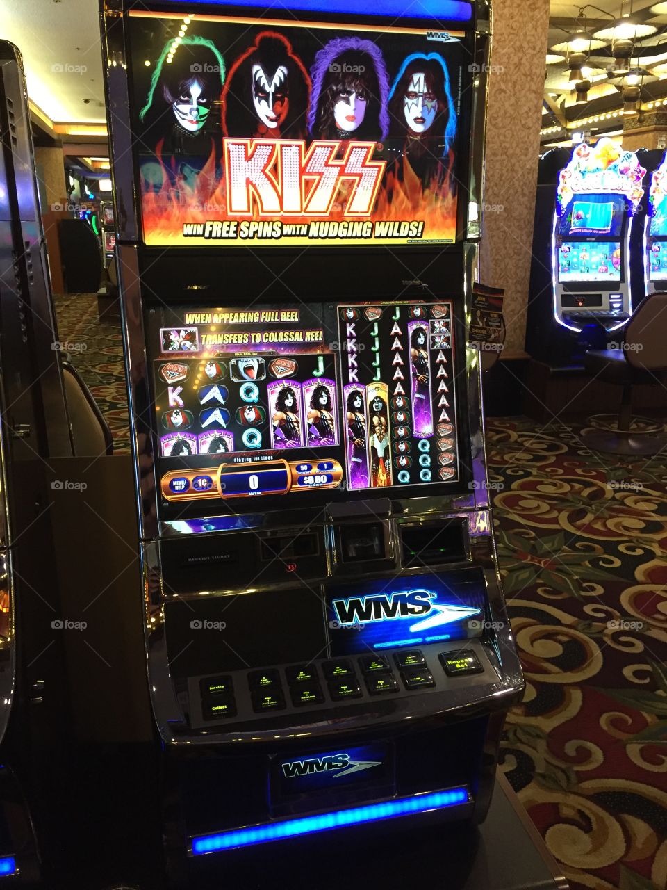 Kiss Slot Machine in Las Vegas.  