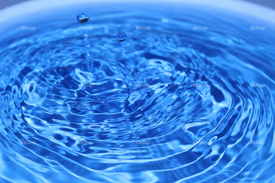 Close up of splashing water droplet