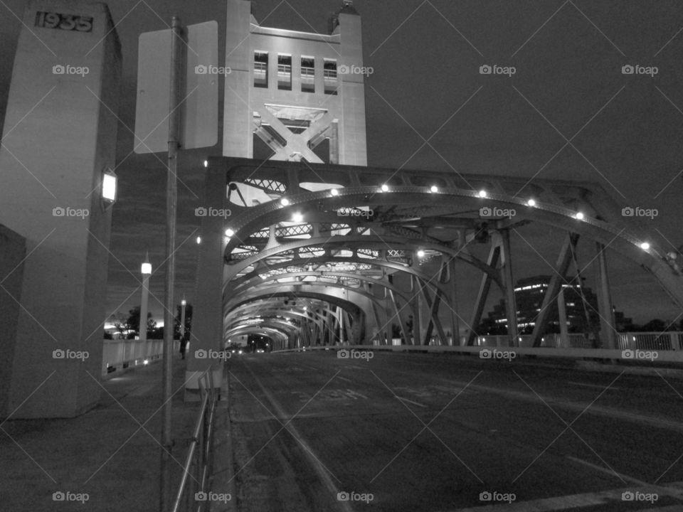 black and white architecture. enjoying the evening taking pictures in downtown Sacramento