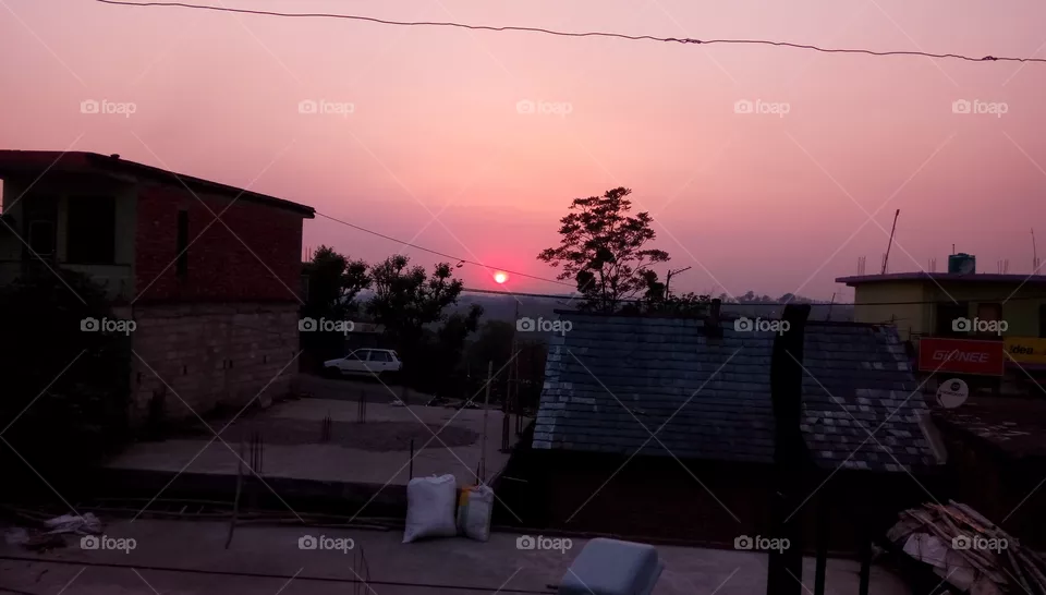 sun set