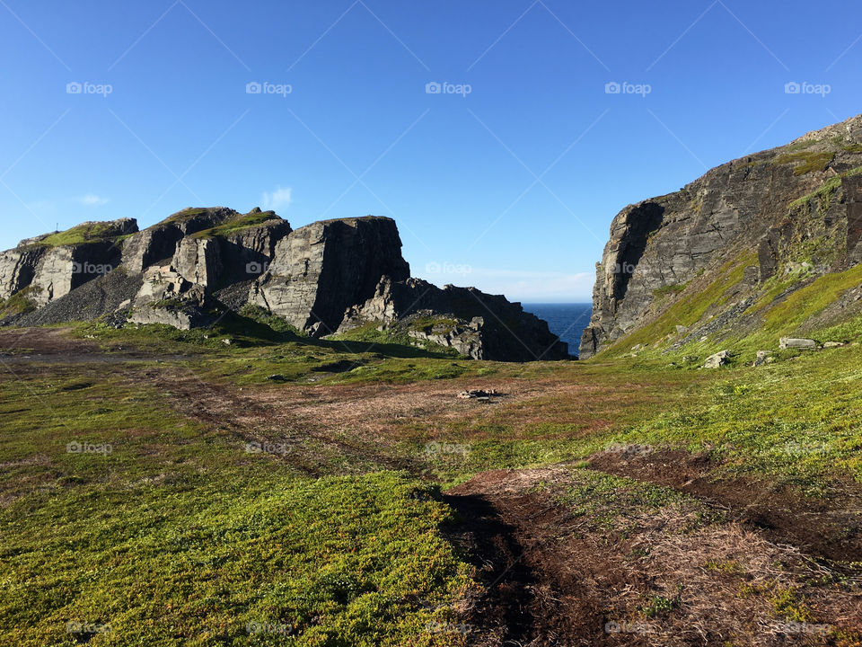 Rocks in tundra 