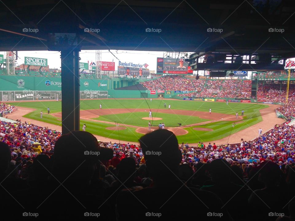 Day at baseball game