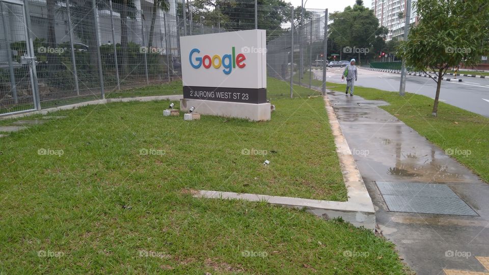 signboard of google office